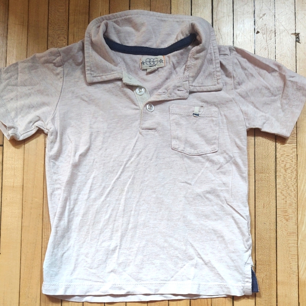 🔴5/$10 egg new york light pink polo shirr